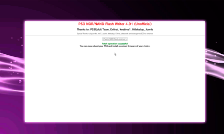 PS3Xploit FlashWriter para HFW 4.90.1 & 4.91.1