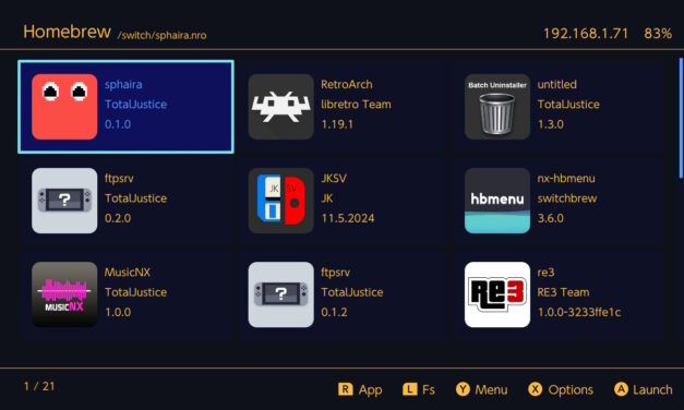 Sphaira 0.8.2: La Última Actualización para Nintendo Switch