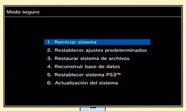 Cómo Acceder al Modo Seguro (Modo Recovery) de tu PS3