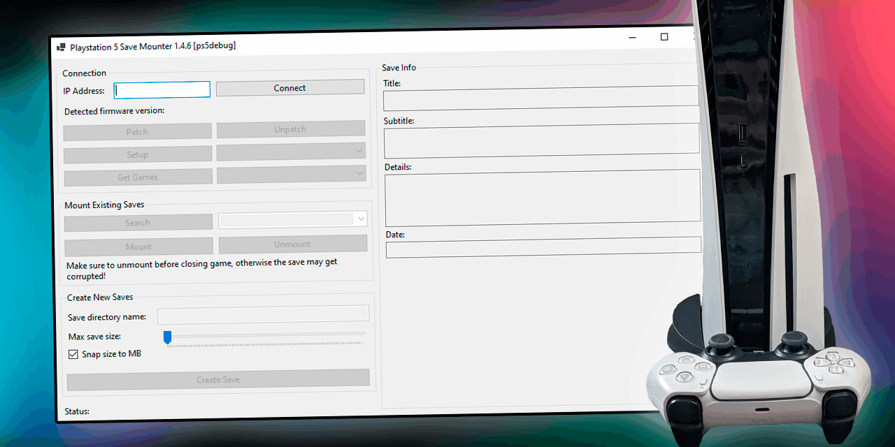 ¡Control total de tus partidas! Conoce PlayStation 5 Save Mounter 1.4.6